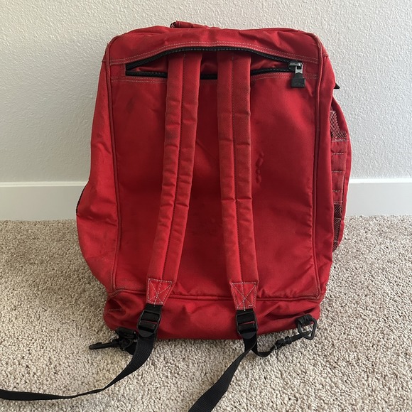 Vtg MARLBORO Adventure Team‎ Camping Hiking Backpack Large Bag Red Travel - Picture 2 of 10